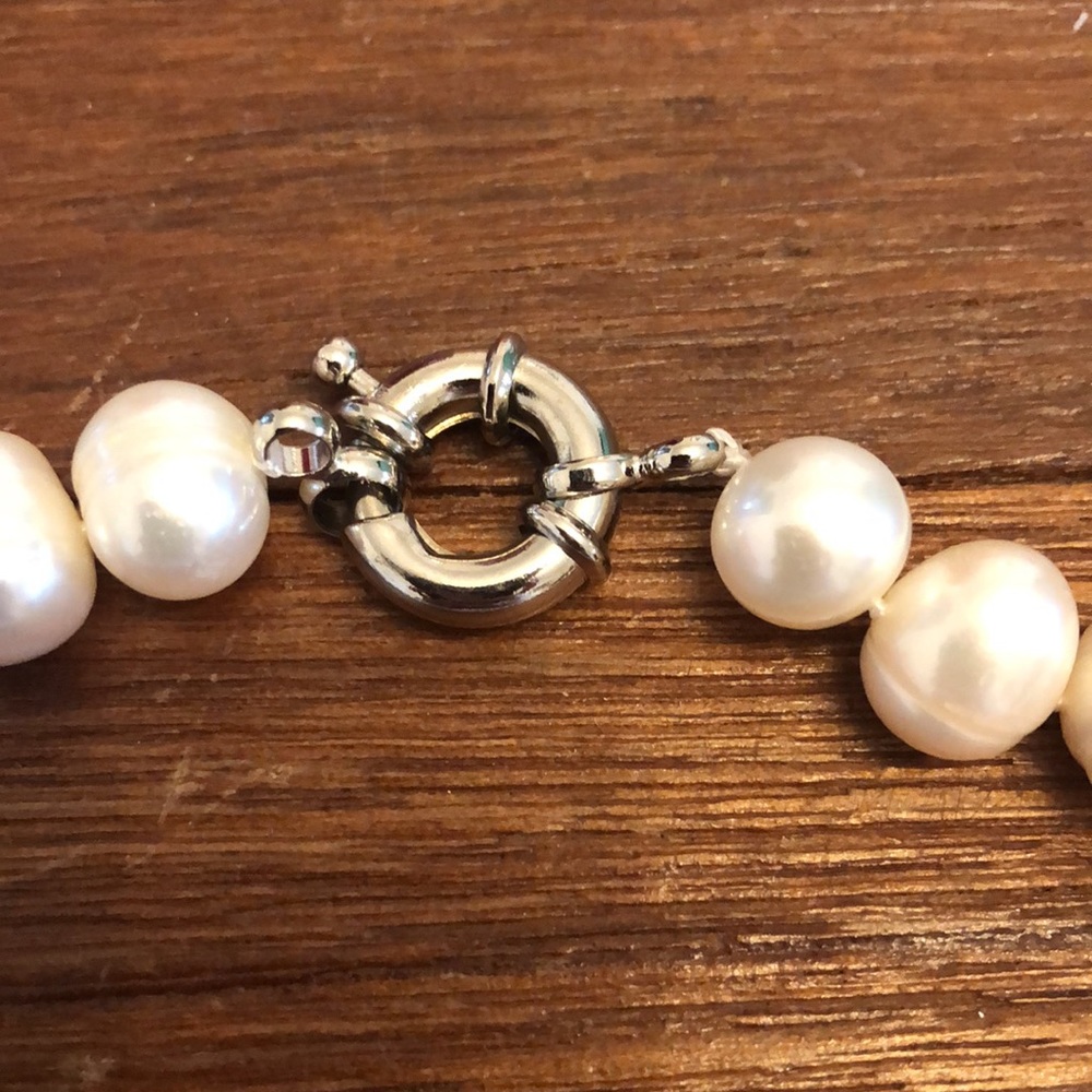 Women’s Natural Real Pearl Necklace Vintage Classic Elegant Timeless Jewelry - Picture 3 of 5